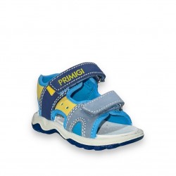 Sandália com Velcro Azul...