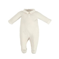 Babygrow Branco em Bambu...