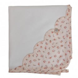 Fralda Floral Branca BABY GI