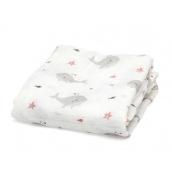 Musselina 120x120 Baleias...