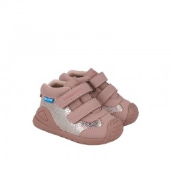 Botin com Velcro Rosa...