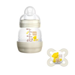 Biberão130ml Bege + Chupeta...