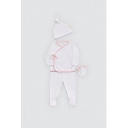 Primeira Roupa Bolinhas Rosa