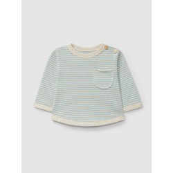 Blusa Manga Comprida Azul...