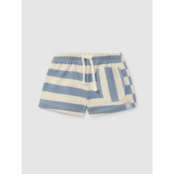 Calções de Riscas com Bolso...