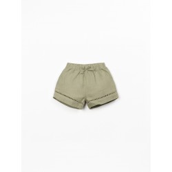 Calção de Tecido em Linho...