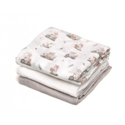 3 Fraldas em Bamboo 70x70...