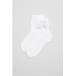 Meias Curtas com Pompom...