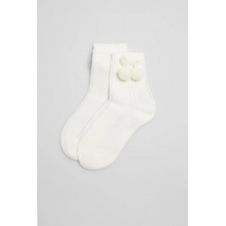 Meias Curtas com Pompom...