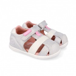 Sandália Lona Básica Branca...