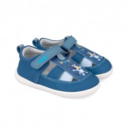 Sandália de Lona Azul Bluey...