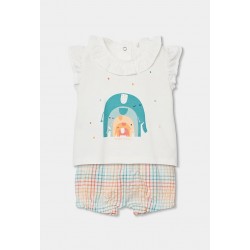 Conjunto Elefante com Folho...